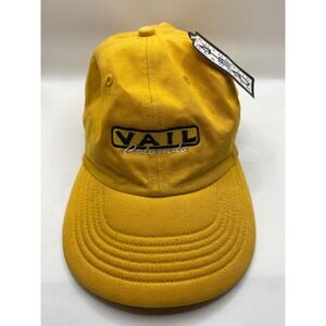 AHEAD Vail Colorado Yellow Baseball Cap Hat Authentic Headgear Adjustable‎